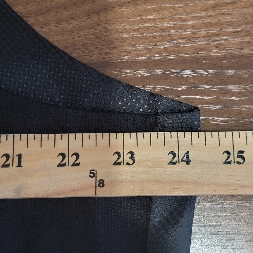 Unbranded Vest Mens 2XL‎ Black Double Breasted Formal Waistcoat Cinch Back
